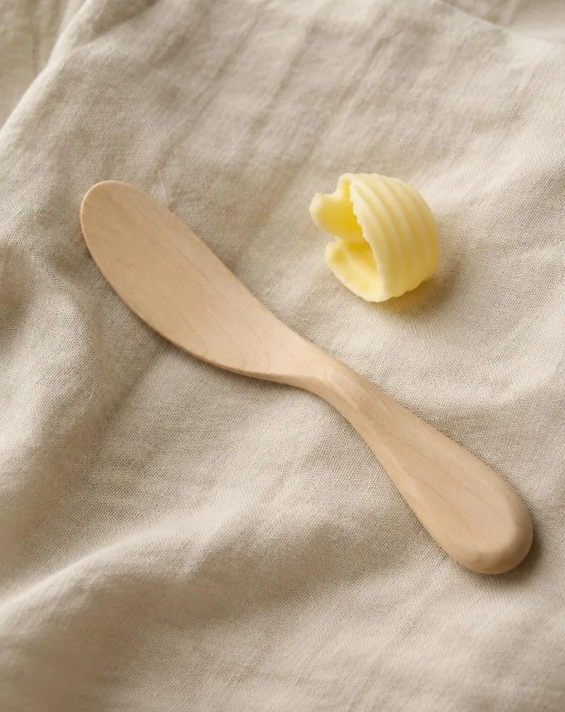 Small maple butter spreader