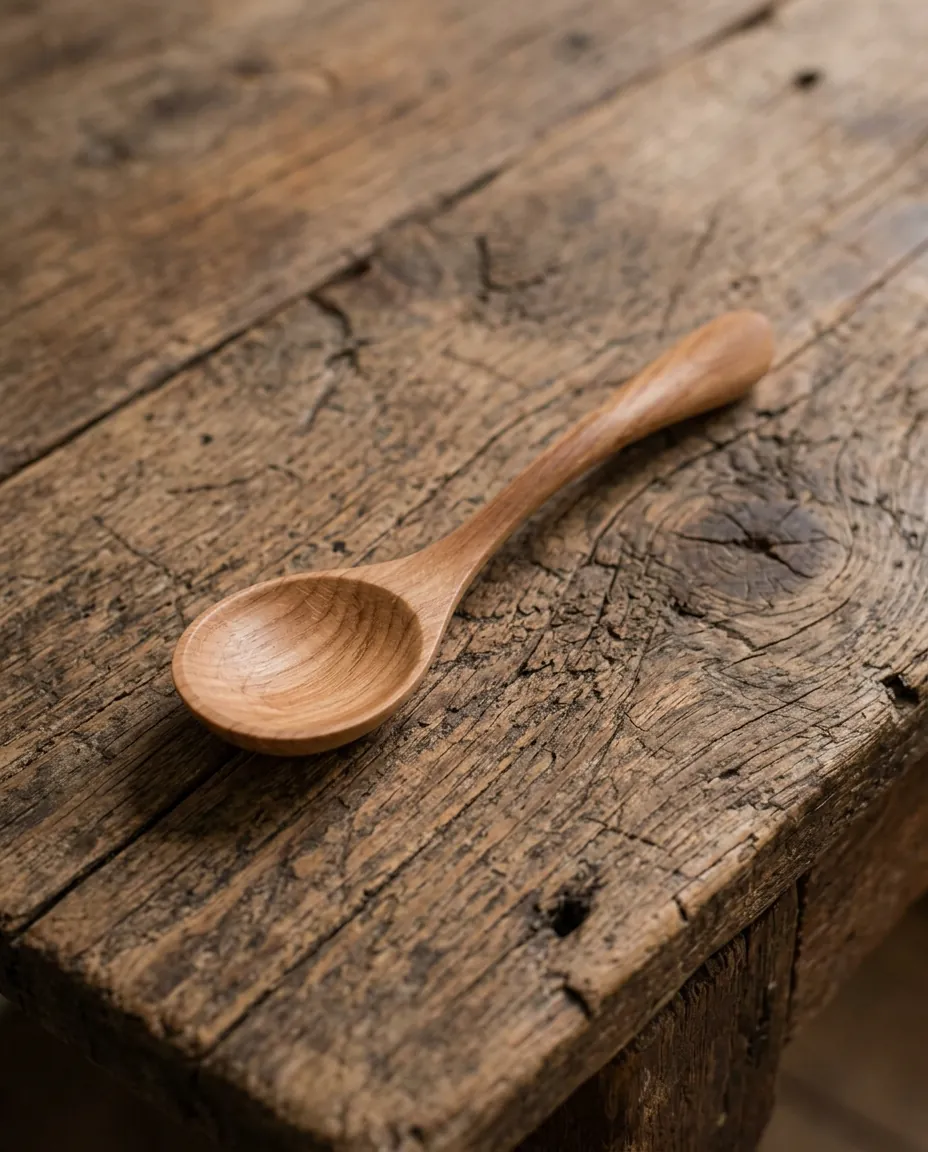 Small cherry tasting spoon